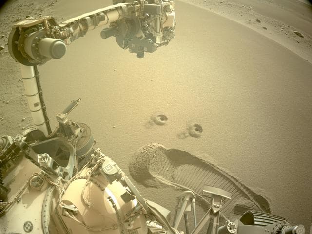 NASA image: Perseverance's First 2 Regolith Samples