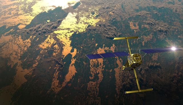 NASA image: SWOT in Orbit (Illustration)