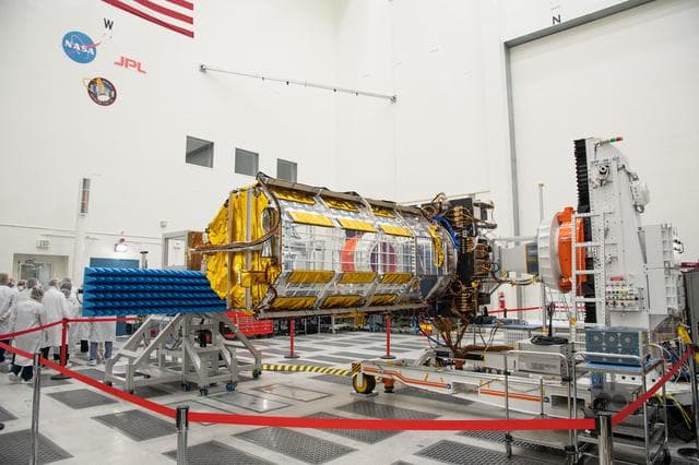 NASA image: NASA, ISRO, Indian Embassy Officials Visit NISAR in Clean Room