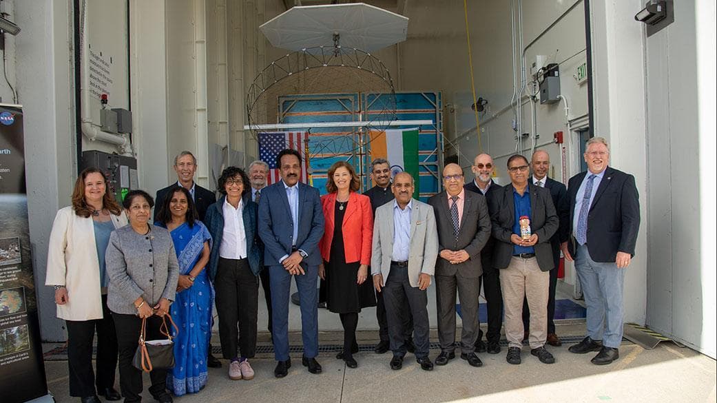 NASA image: NASA, JPL, ISRO, and Indian Embassy Officials Send Off NISAR