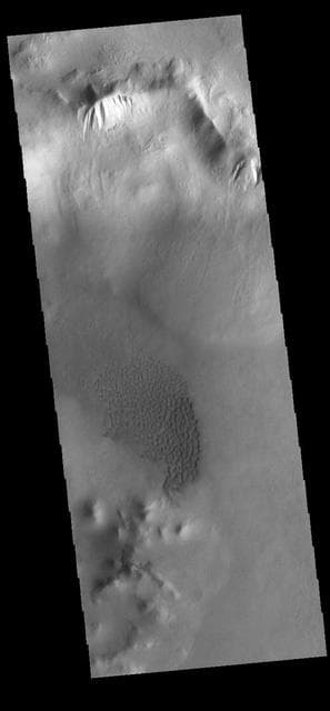 NASA image: Crater Gullies
