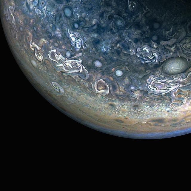 NASA image: NASA's Juno Mission Captures the Colorful and Chaotic Clouds of Jupiter