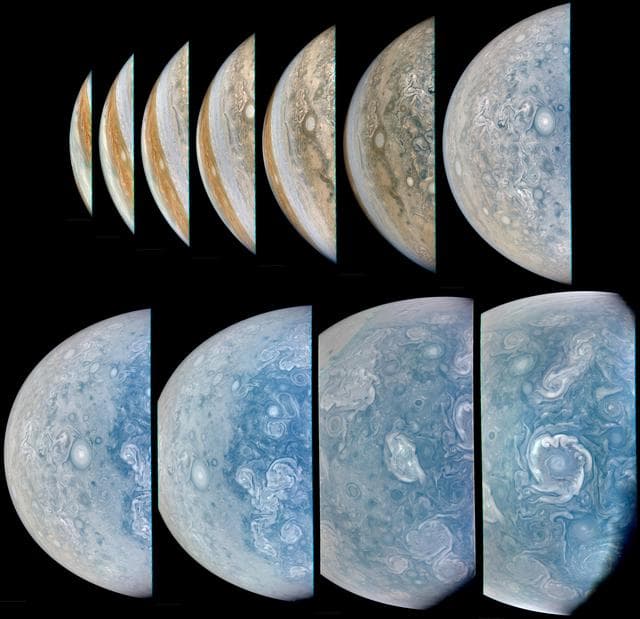 NASA image: NASA's Juno Mission Captures Close-Ups of Polar Storms on Jupiter