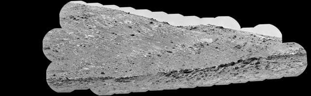 NASA image: ChemCam Mosaic of Gediz Vallis Ridge