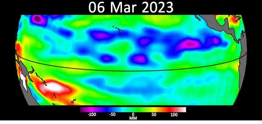 NASA image: Early El Niño Signs