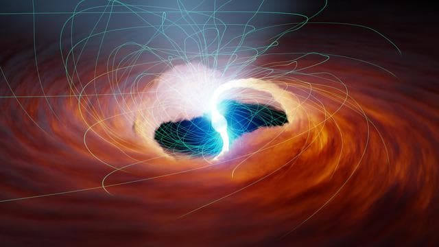 NASA image: Magnetic Fields Around an Ultraluminous X-ray Source (Illustration)