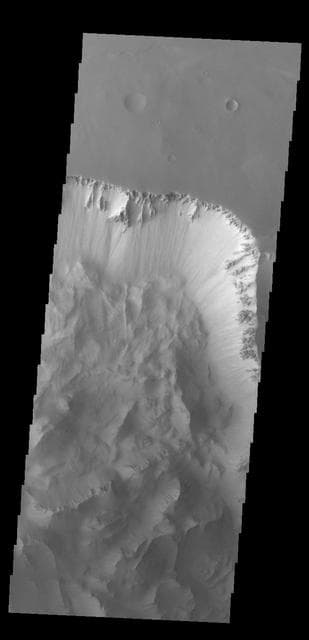 NASA image:  Ius Chasma Landslides