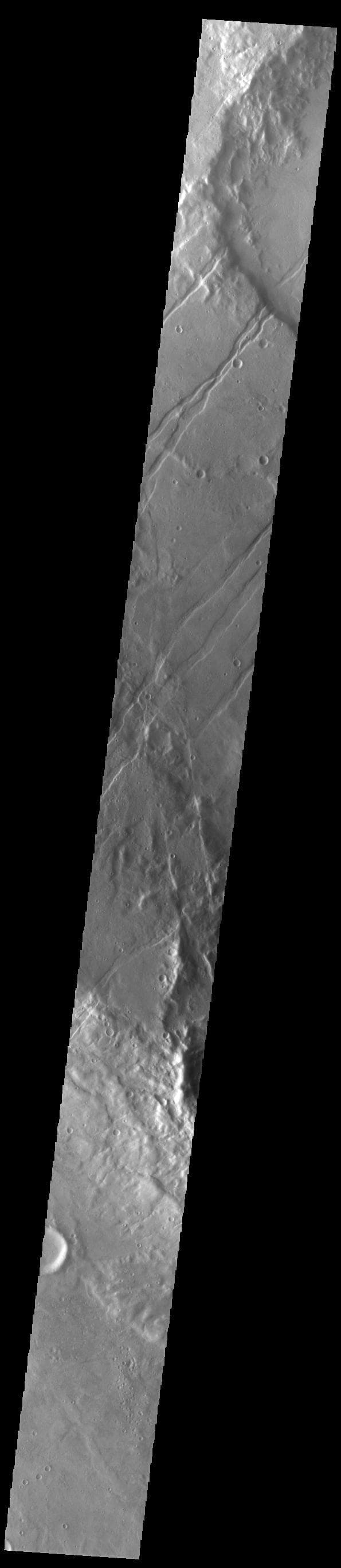 NASA image: Icaria Fossae