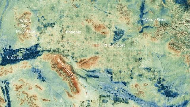 NASA image: Phoenix Land-Surface Temperatures Documented Amid Record Heat