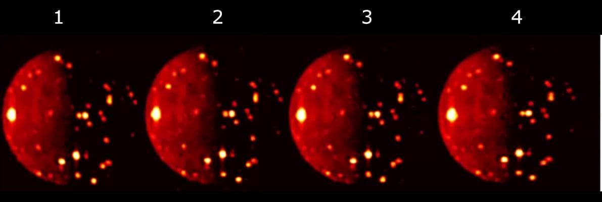 NASA image: 4 Looks at Io Volcanoes