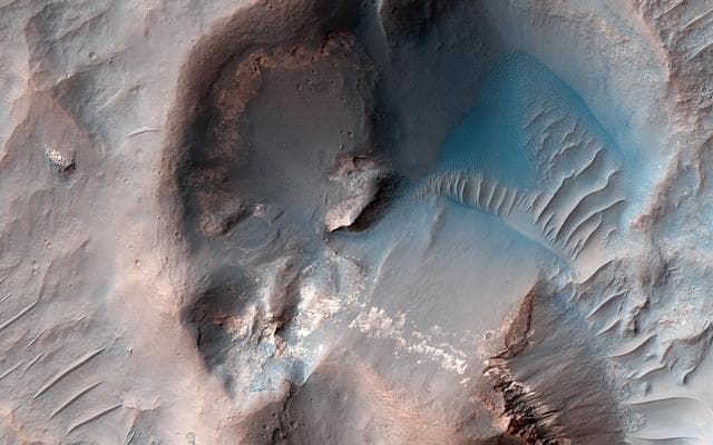 NASA image: Looking at the Crater Half Full