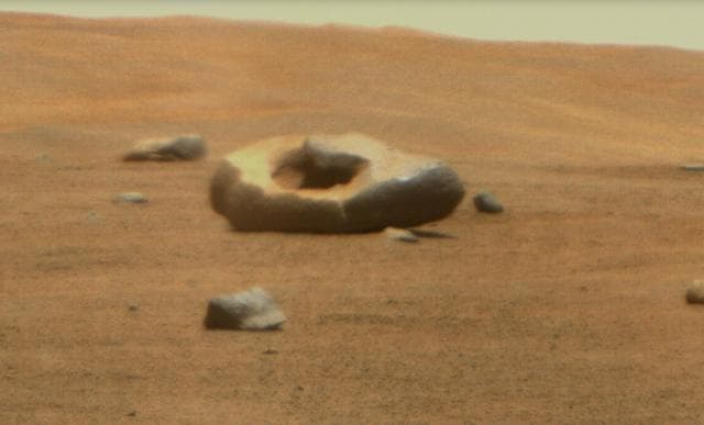 NASA image: Perseverance Discovers a Doughnut-Shaped Rock