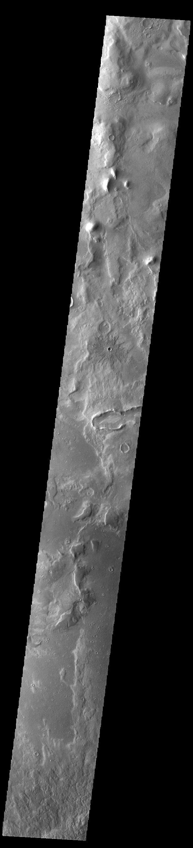 NASA image: Phlegra Montes Crater