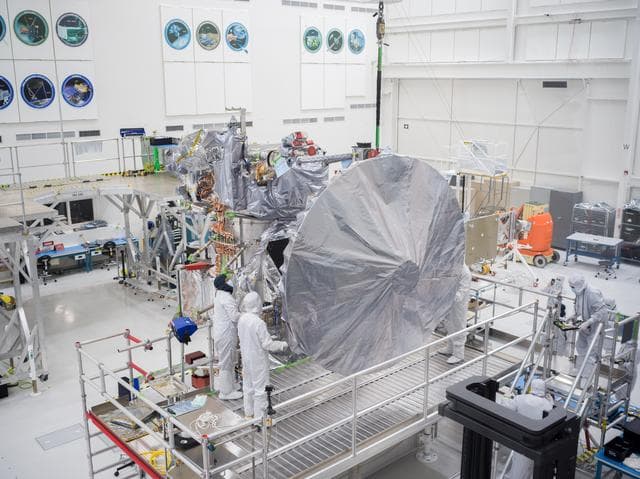NASA image: Europa Clipper's High-Gain Antenna Installed