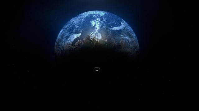 NASA image: Artist's Concept of the Earth Entry System for Mars Sample Return