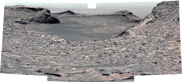 NASA image: Curiosity's View Back Toward 'Marker Band Valley'