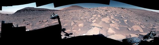 NASA image: Curiosity's View up a Challenging Slope