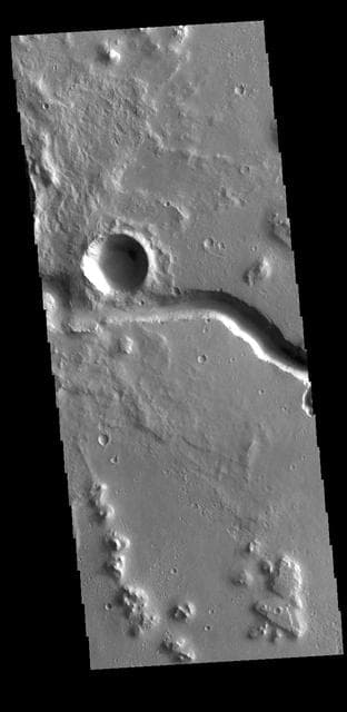 NASA image: Hephaestus Fossae