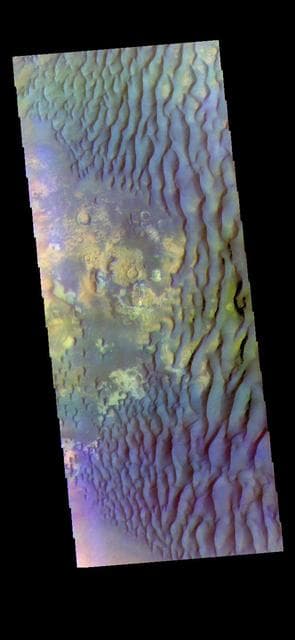 NASA image: Kaiser Crater - False Color