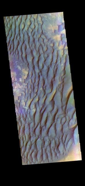 NASA image: Kaiser Crater - False Color