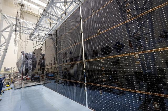 NASA image: Testing Europa Clipper's Solar Arrays