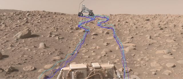 NASA image: Perseverance's AutoNav Leads the Way