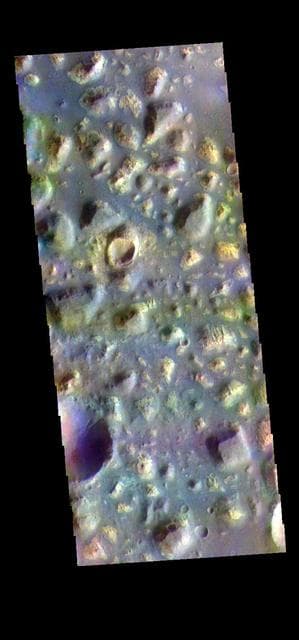 NASA image: Ariadnes Colles - False Color
