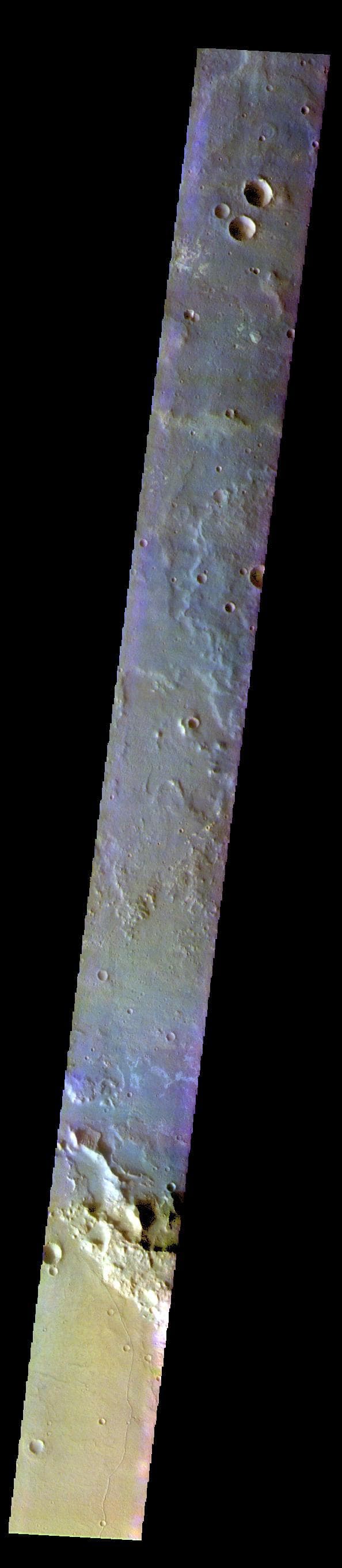 NASA image: Terra Cimmeria - False Color