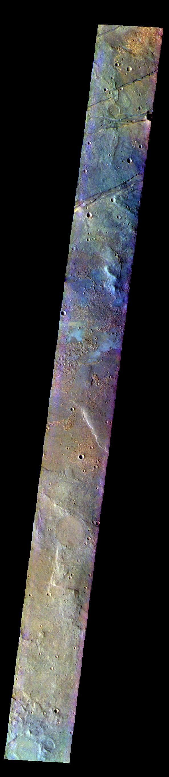NASA image: Terra Sirenum - False Color