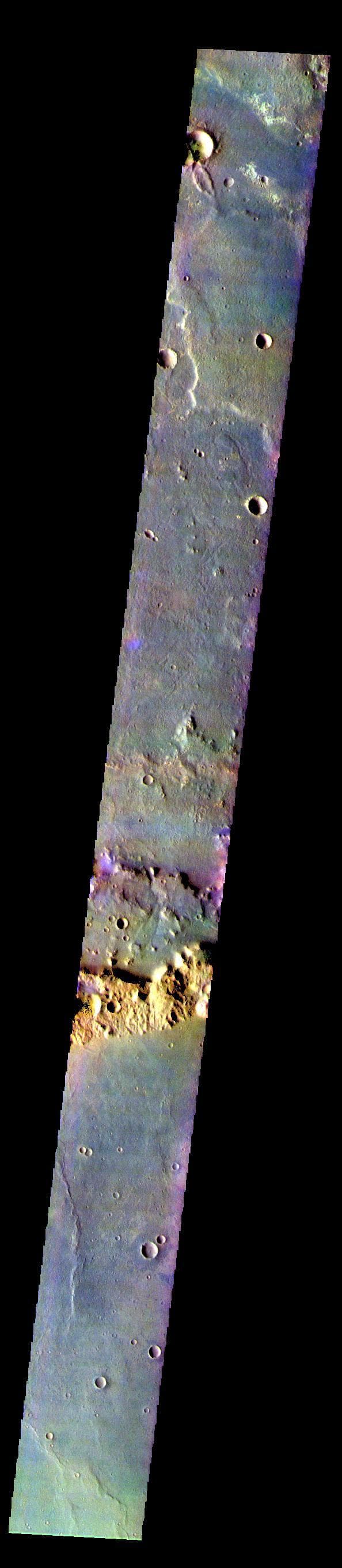 NASA image: Terra Cimmeria - False Color