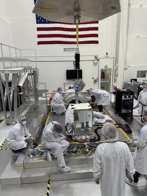 NASA image:  Imaging Spectrometer Vibration Test