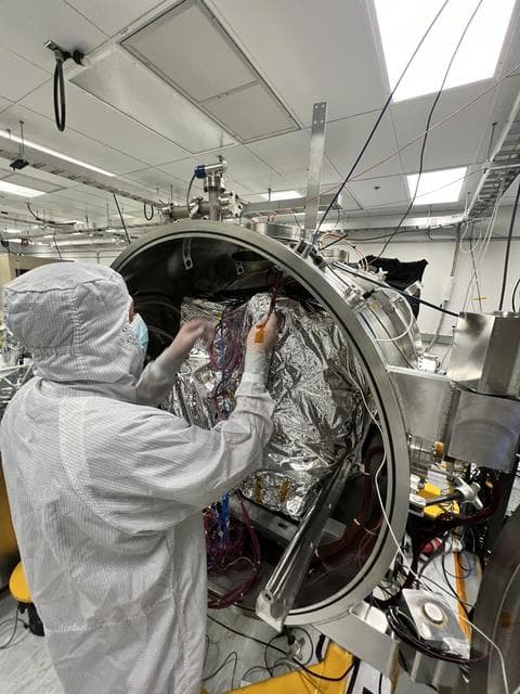 NASA image:  Imaging Spectrometer Vacuum Chamber Test