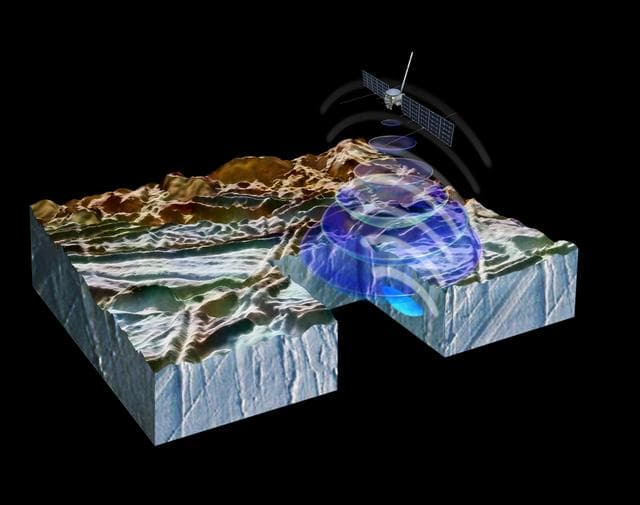 NASA image: How REASON Will Penetrate Europa's Surface (Artist's Concept)