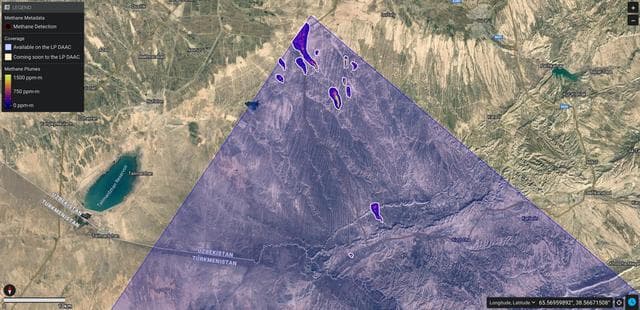NASA image: EMIT Identifying Methane Plumes Around the Globe