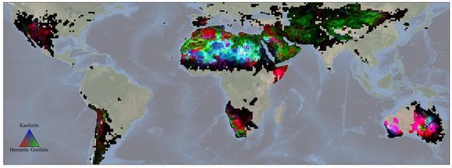 NASA image: NASA's EMIT Mission Produces Maps of Arid Region Surface Minerals