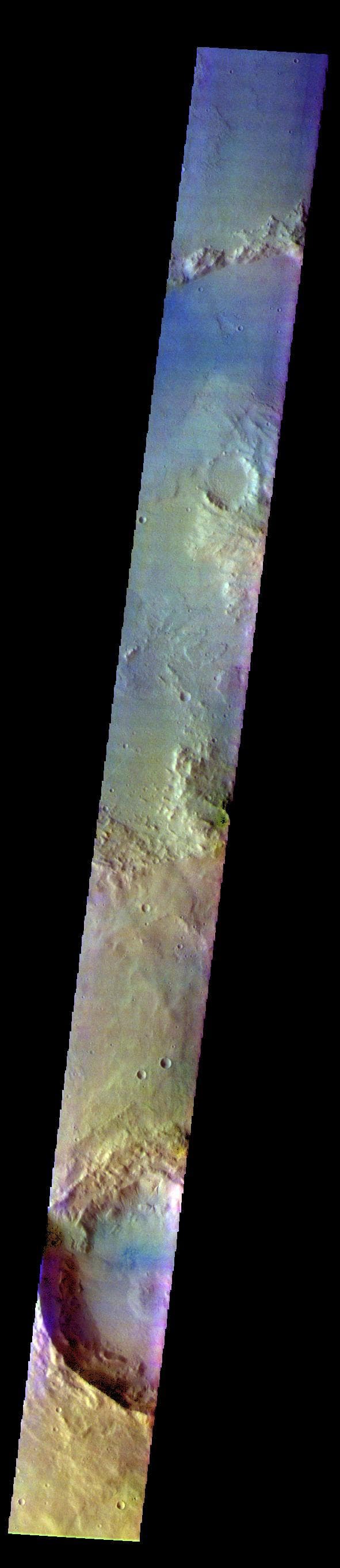 NASA image: Terra Sirenum - False Color