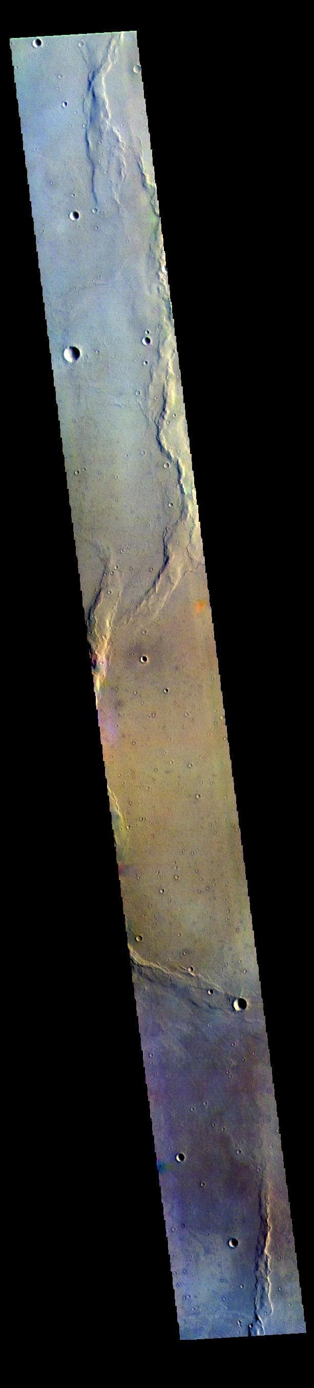 NASA image: Lunae Planum - False Color