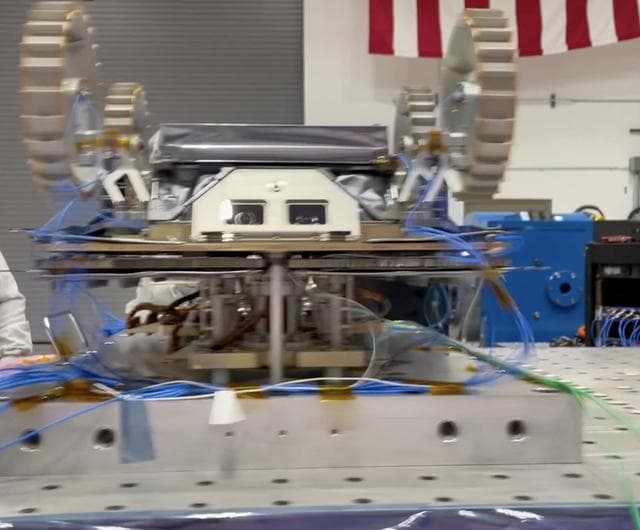NASA image: CADRE Rover Gets a Big Shake