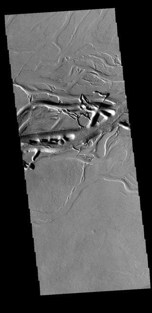 NASA image: Olympica Fossae