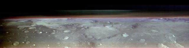 NASA image: Odyssey's THEMIS Views the Horizon of Mars
