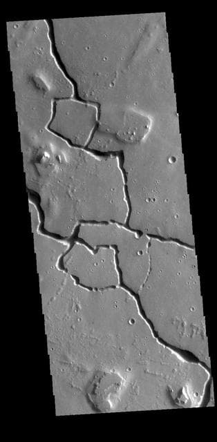 NASA image: Hephaestus Fossae