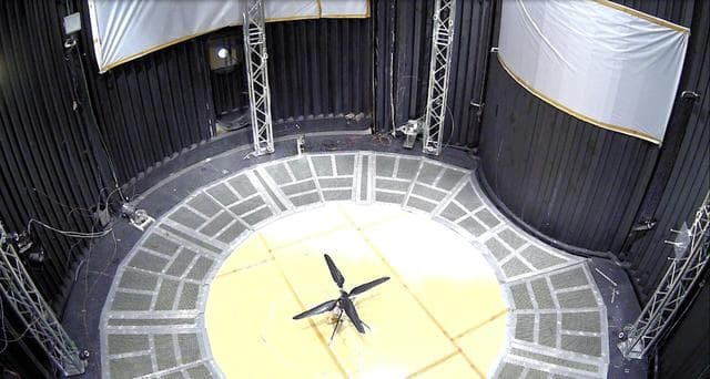NASA image: First Controlled Flight of Mars Helicopter Prototype