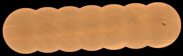 NASA image: SuperCam's RMI Spots Ingenuity's Broken Rotor