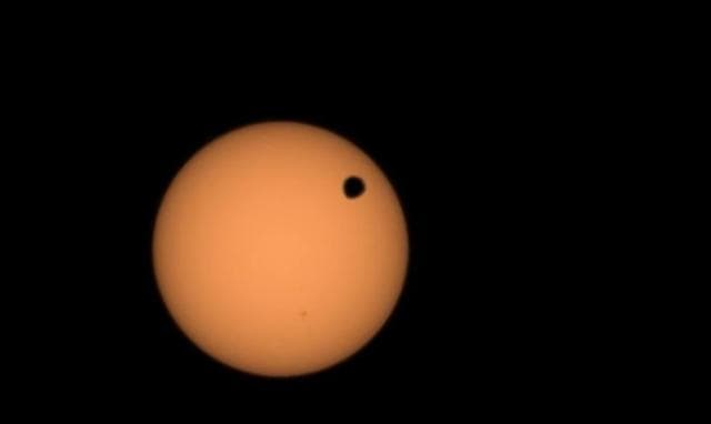 NASA image: Perseverance Views a Transit of Deimos