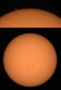 NASA image: Perseverance Views a Transit of Mercury