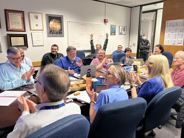 NASA image: Voyager Team Celebrates Engineering Data Return