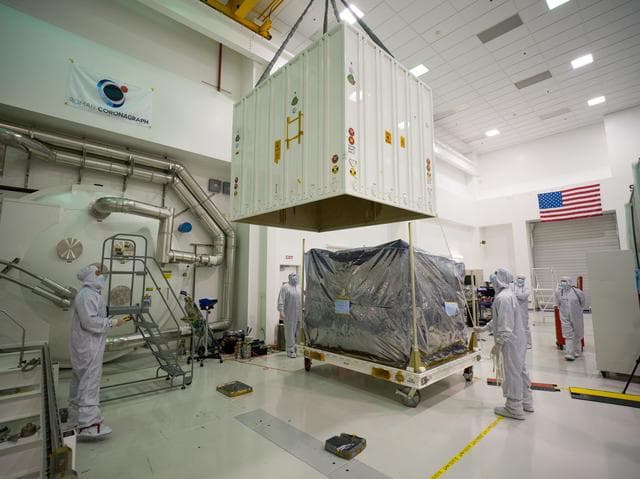 NASA image: Coronagraph Prepared for Shipping