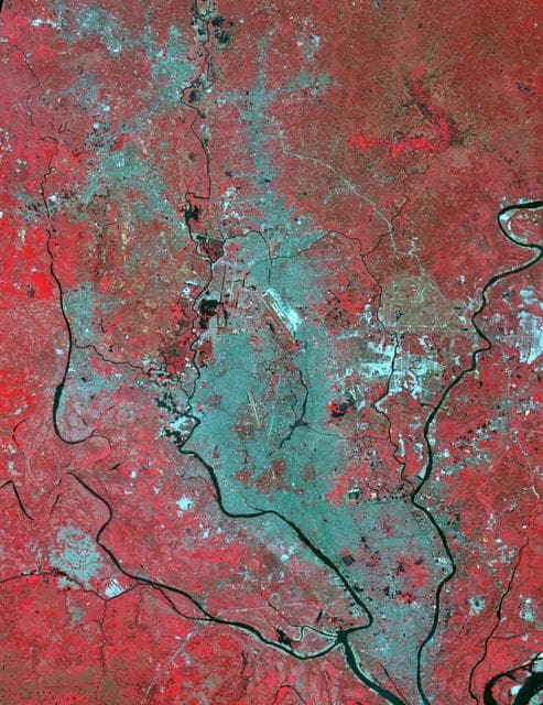 NASA image:  Rupganj, Bangladesh
