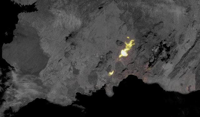 NASA image: Grindavik, Iceland Eruption