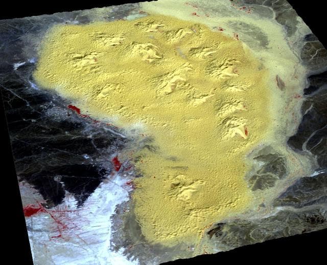 NASA image: Star Dunes, Morocco